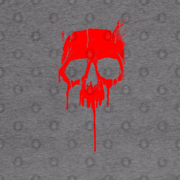 Classic Metal Graffiti Skull - Dripping Paint product by Vector Deluxe